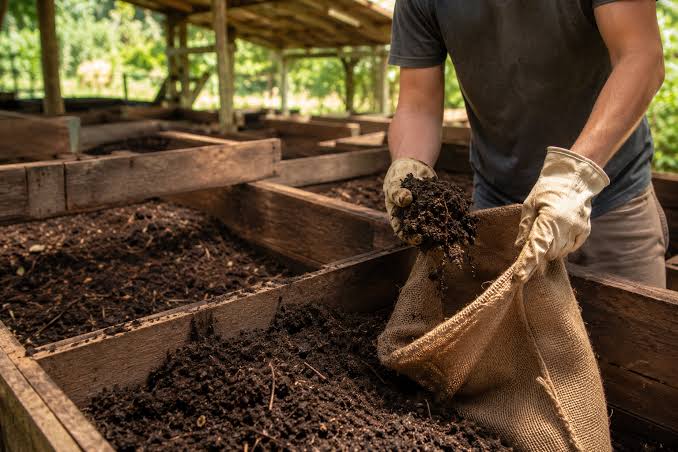 Vermicompost and Compost in the Garden