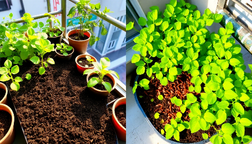 Vermicompost and Compost in the Garden